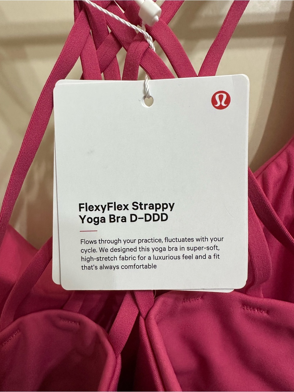 BNWT! FLEXY FLEX STRAPPY YOGA BRA L/XL D-DDD - Picture 4 of 6